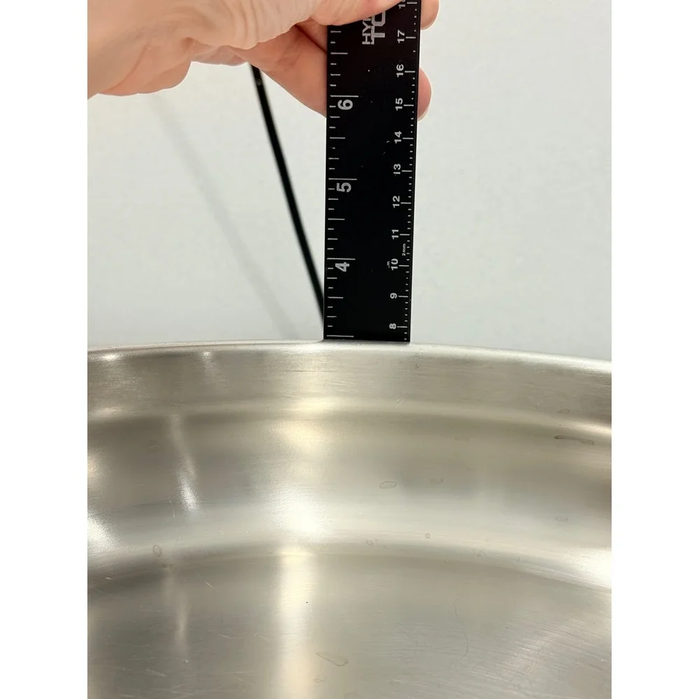 Barazzoni Italy Inox 18/10 Stainless Steel 26cm Casserole Braiser Pan 4.5 qt lid